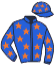 casaque portée par Journiac H. jockey du cheval de course BAHIA BLANCA, information pmu ZETURF