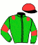 casaque portée par Bachelot T. jockey du cheval de course ELEGATO, information pmu ZETURF