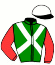 casaque portée par Belmont Cés. jockey du cheval de course ALAMSAR, information pmu ZETURF
