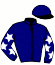 casaque portée par Moutard Jer. jockey du cheval de course GENTLEMAN BEAUTY, information pmu ZETURF