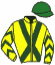 casaque portée par Grandin M. jockey du cheval de course TOMAKAY, information pmu ZETURF