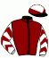 casaque portée par Bachelot T. jockey du cheval de course PRETTY WARRIOR, information pmu ZETURF