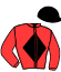 casaque portée par Roussel Leo jockey du cheval de course KAPO ROSSO, information pmu ZETURF