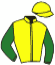 casaque portée par Piccone T. jockey du cheval de course JUGANDO, information pmu ZETURF