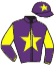 casaque portée par Doyle Mme Hol. jockey du cheval de course SKYLIGHT BROCHARD, information pmu ZETURF