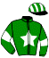 casaque portée par Lasselin J. jockey du cheval de course FANGIO MAGIC (FR), information pmu ZETURF