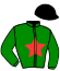casaque portée par Eoche D. jockey du cheval de course FLUOR (FR), information pmu ZETURF