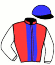 casaque portée par Verriere L. jockey du cheval de course KOCKTAIL LOVE, information pmu ZETURF