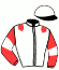 casaque portée par Daougabel Q. jockey du cheval de course ICARE DE LA BASLE, information pmu ZETURF