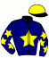 casaque portée par Chourre B. jockey du cheval de course IRON MAN LOULOU, information pmu ZETURF