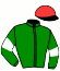 casaque portée par Callier Mme M. jockey du cheval de course GOLDEN MAJYC, information pmu ZETURF