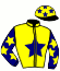 casaque portée par Duvaldestin C. jockey du cheval de course JULIANO STILE, information pmu ZETURF