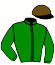 casaque portée par Boudet F. jockey du cheval de course INFATIGABLE, information pmu ZETURF