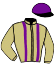 casaque portée par Courtalon Tho. jockey du cheval de course EQUUS VINCIT, information pmu ZETURF