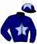 casaque portée par Justum M. jockey du cheval de course ASPHODELE MIA, information pmu ZETURF