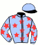 casaque portée par Lerenard A. jockey du cheval de course EL BELLOUET (FR), information pmu ZETURF