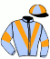 casaque portée par Daifi Mme A. jockey du cheval de course WILLY WINNER, information pmu ZETURF