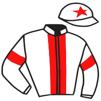casaque portée par Mendizabal I. jockey du cheval de course TCHAKOVA, information pmu ZETURF