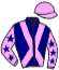 casaque portée par Monnier A. jockey du cheval de course ZILYA, information pmu ZETURF