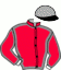 casaque portée par Tijou M. jockey du cheval de course JOMIZIO, information pmu ZETURF