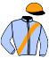 casaque portée par Ducos Th. jockey du cheval de course IVANHOE PAULOIS, information pmu ZETURF