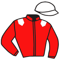 casaque portée par Thonnel Mlle C. jockey du cheval de course HAWAI MAB, information pmu ZETURF