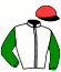 casaque portée par Cingland S. jockey du cheval de course SILVER BULLIT, information pmu ZETURF