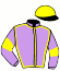 casaque portée par Flandrin B. jockey du cheval de course EVERBLOOM, information pmu ZETURF