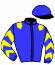 casaque portée par Marie Benj. jockey du cheval de course NORTH RAIN, information pmu ZETURF