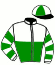 casaque portée par Marty F. jockey du cheval de course GRAZIA DU BELLAY, information pmu ZETURF