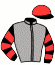casaque portée par Clozier F. jockey du cheval de course FRIMEUR NARCY, information pmu ZETURF
