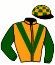 casaque portée par Veron F. jockey du cheval de course SCHWANENSEE, information pmu ZETURF