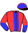 casaque portée par Vidotto E. jockey du cheval de course HELP GIBUS, information pmu ZETURF