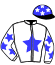 casaque portée par Paille J. jockey du cheval de course HARRY MONTAVAL, information pmu ZETURF