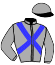 casaque portée par Terry C. jockey du cheval de course JINA D'ERPION, information pmu ZETURF