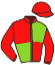 casaque portée par Denechere R. W. jockey du cheval de course L'ECRIN D'OR, information pmu ZETURF