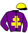 casaque portée par Soulat F. Ph. jockey du cheval de course HIALJANEIRO DE FA (FR), information pmu ZETURF