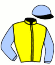 casaque portée par Branca F. jockey du cheval de course LOU WARRIOR, information pmu ZETURF