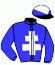 casaque portée par Roussel Ale. jockey du cheval de course GOT NAVY (FR), information pmu ZETURF