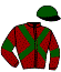 casaque portée par Guyon M. jockey du cheval de course BELGIAN PRINCE, information pmu ZETURF