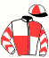 casaque portée par Pacaut Mlle C. jockey du cheval de course DECBOU, information pmu ZETURF