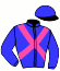 casaque portée par Molins Mme Amb. jockey du cheval de course WATERLOO SUNSET, information pmu ZETURF