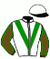 casaque portée par Fresneau L. jockey du cheval de course JOUANA GEM, information pmu ZETURF