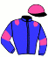 casaque portée par Robin B. jockey du cheval de course KROME, information pmu ZETURF