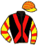 casaque portée par Hardy S. jockey du cheval de course KERMES, information pmu ZETURF
