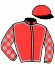 casaque portée par Barrier A. jockey du cheval de course HAMLET DU VIVIER, information pmu ZETURF