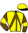 casaque portée par Busset Th. jockey du cheval de course KEBIR JOLI, information pmu ZETURF