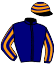 casaque portée par Ferreira J. D. jockey du cheval de course KAVAL DES AUGERIES, information pmu ZETURF