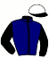 casaque portée par Lamaziere L. jockey du cheval de course LORENZO D'EVA, information pmu ZETURF