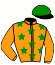 casaque portée par Cuoq J. jockey du cheval de course LANCELOT DU CORTA, information pmu ZETURF